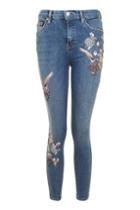 Topshop Petite Floral Jamie Jeans