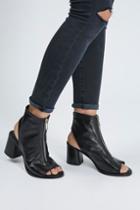 Topshop Nappa Zip Front Shoe Boots