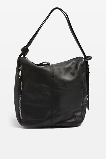 Topshop Premium Leather Sling Shoulder Bag