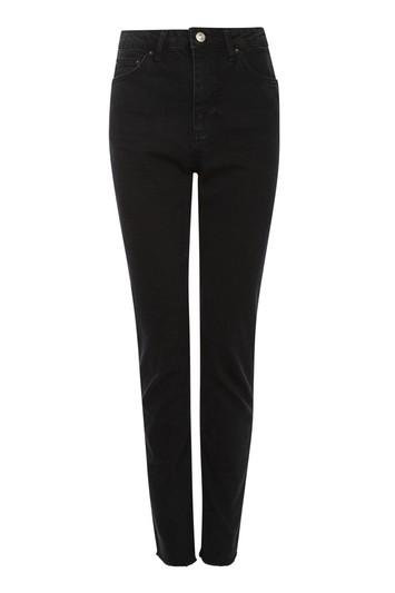 Topshop Tall Raw Hem Straight Leg Jeans