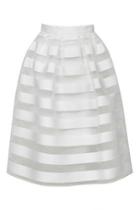 Topshop Opaque Stripe Midi Skirt