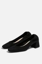 Topshop Jemima Black Soft Low Back Shoes