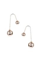 Topshop Front And Back Ball Drop Earrings