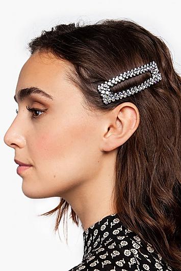 Topshop *square Crystal Slide