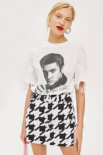 Topshop Elvis Fringe T-shirt By And Finally