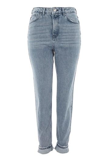 Topshop Petite Charred Indigo Mom Jeans