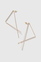 Topshop Cut Out Triangle Earrings
