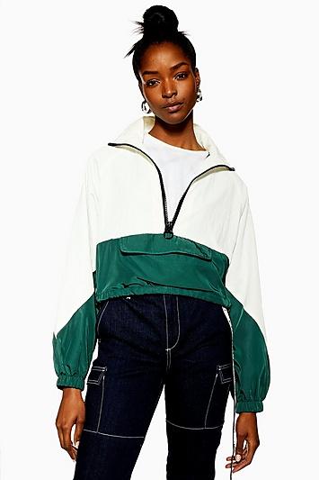 Topshop Cropped Windbreaker Jacket