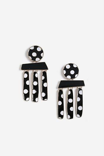 Topshop Polka Dot Mobile Drop Earrings