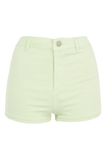 Topshop Moto Pastel Green Joni Shorts