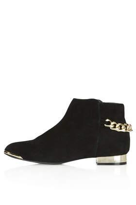 Topshop Bam Bam Chain Chelsea Boots