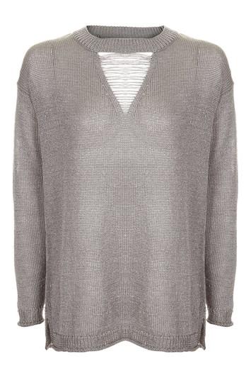 Topshop Ladder V Front Knit Jumper