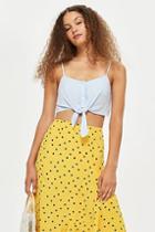 Topshop Knot Front Cropped Cami Top