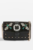 Topshop Rosie Bug Jewel Cross Body Bag