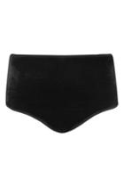 Topshop *high Waist Velvet Knickers By Y.a.s