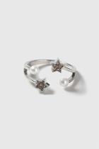 Topshop Pearl And Star Ring