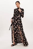 Topshop Floral Split Maxi Dress By Flynn Skye