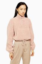 Topshop Kangaroo Pocket Borg Top