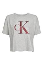 Topshop *cropped T-shirt By Calvin Klein