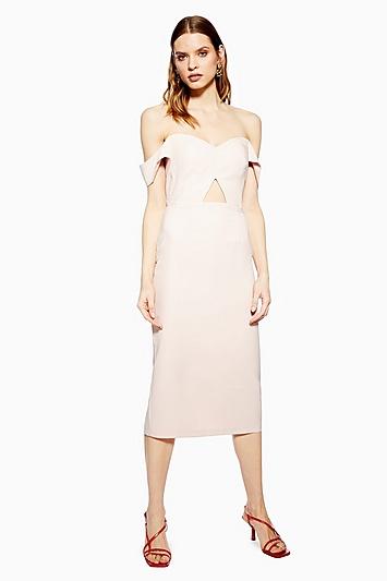 Topshop Cut Out Bardot Dress