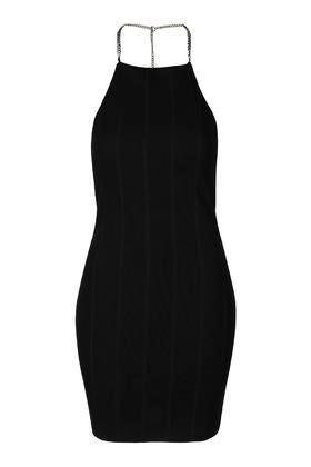 Topshop Chain Strap Bandage Dress