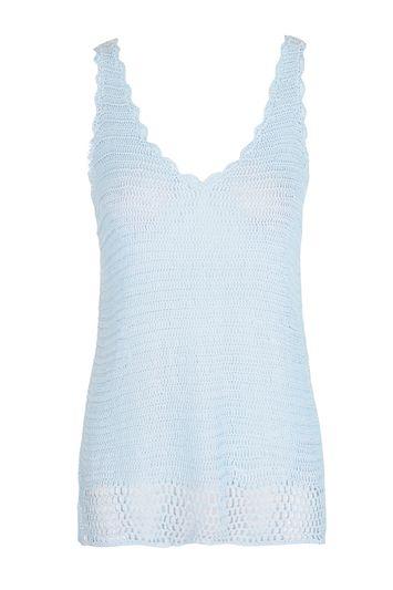 Topshop Fine Gauge Stitchy Vest