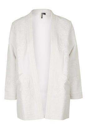 Topshop Embroidered Duster