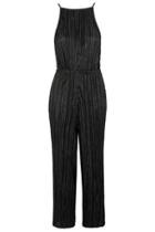 Topshop Pleated High Neck Jumpsuit