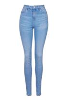 Topshop Tall Bright Blue Jamie Jeans