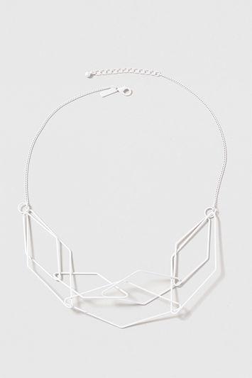 Topshop White Link Collar Necklace