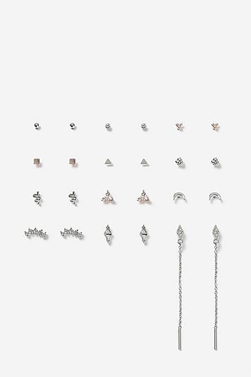Topshop *geometric Mini Multipack Earrings