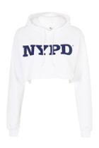 Topshop Nypd Cropped Hoodie By Tee And Cake