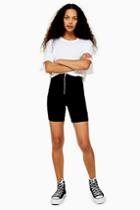 Topshop Petite Cycle Shorts With Zip