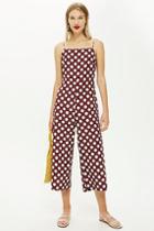 Topshop Rust Spot Jumpsuit