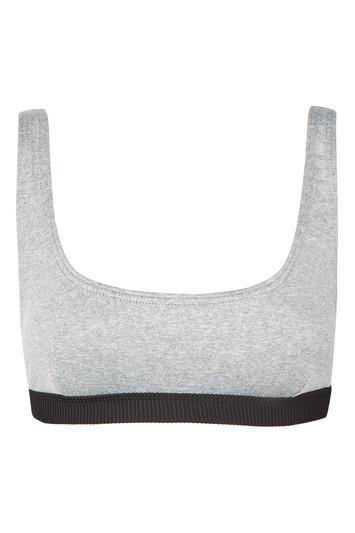 Topshop *marl Bikini Crop Top By Evil Twin