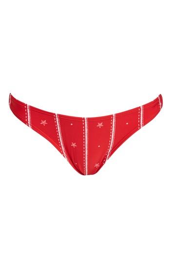 Topshop Star Striped Bikini Bottoms
