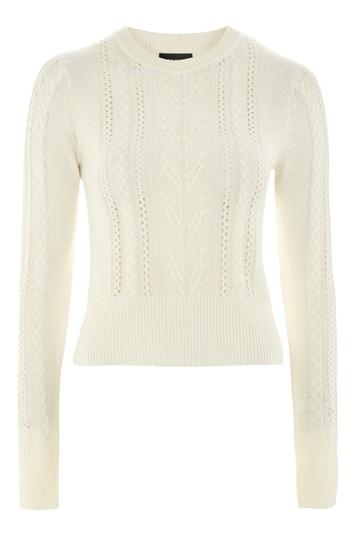 Topshop Cashmere Blend Cable Jumper