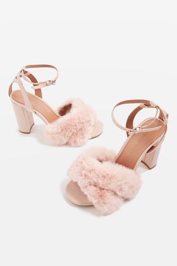 Topshop *wide Fit Block Sassy Heeled Sandals
