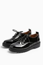 Topshop Furnace Black Patent Shoes