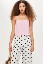 Topshop Cropped Square Neck Cami