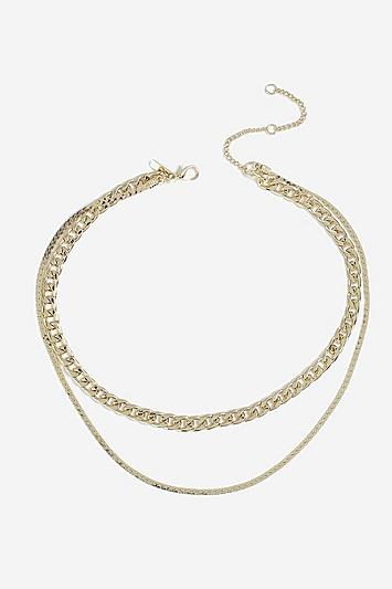Topshop *two Row Chain Necklace