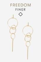 Topshop Freedom Finer Circle And Stick Earrings