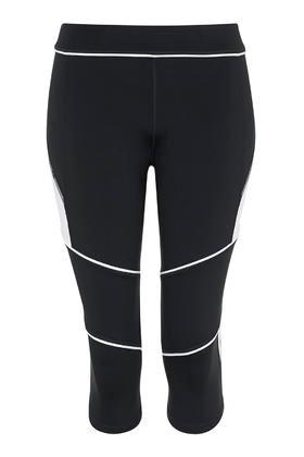 Topshop Colour Block Biker Capri Leggings By Ivy Park