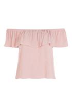 Topshop *indie Summer Dusty Rose Crop Top By Wyldr