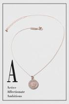 Topshop Circle 'a' Initial Ditsy Necklace