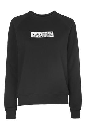 Topshop Thanks For Nothing Sweatshirt By Brashy