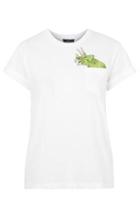 Topshop Petite Dinosaur Pocket T-shirt