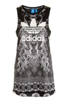 Topshop Farm Print Trefoil Dress By Adidas Originals
