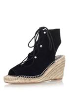 Topshop *marine Black High Heel Court Shoe By Kg Kurt Geiger