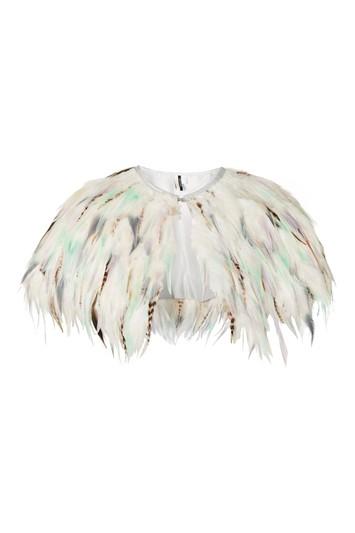 Topshop Feather Cape